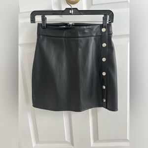 Barr III Pleather Mini Skirt - Size 0